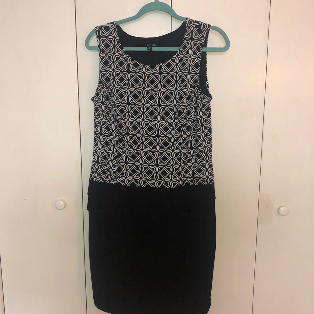 🌿Kalijati Black & White Stretch Dress
